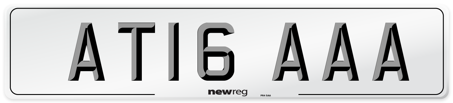AT16 AAA Number Plate from New Reg